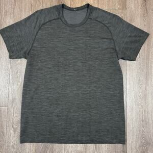 Lululemon Men's Metal Vent Tech Short-Sleeve Shirt Deep Coal / Black Size L